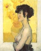 Isaac Israels Woman before painting